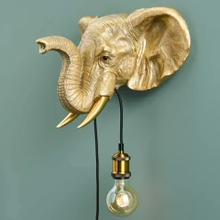 Applique éléphant Jumbo, or