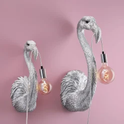 Applique murale Flamingo Tiffany Junior, argent