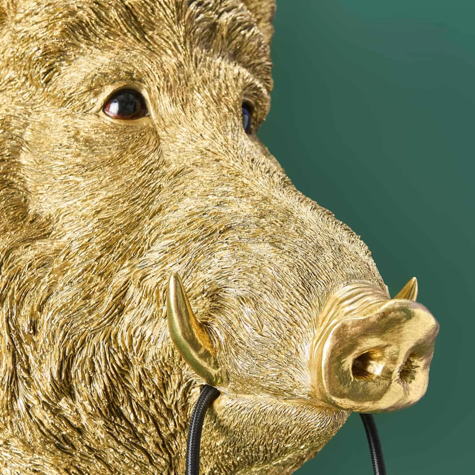 Applique sanglier / cochon Willy, or