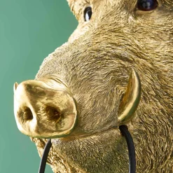 Applique sanglier / cochon Willy, or
