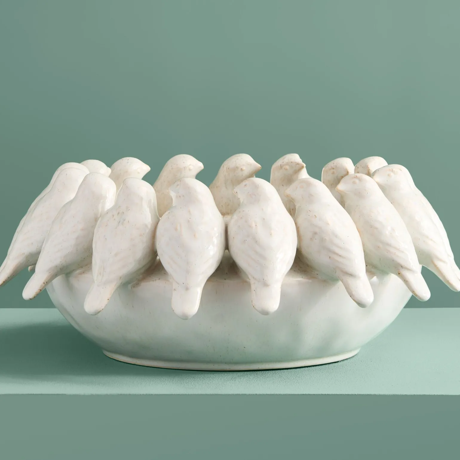 Bol avec des oiseaux Birds, blanc