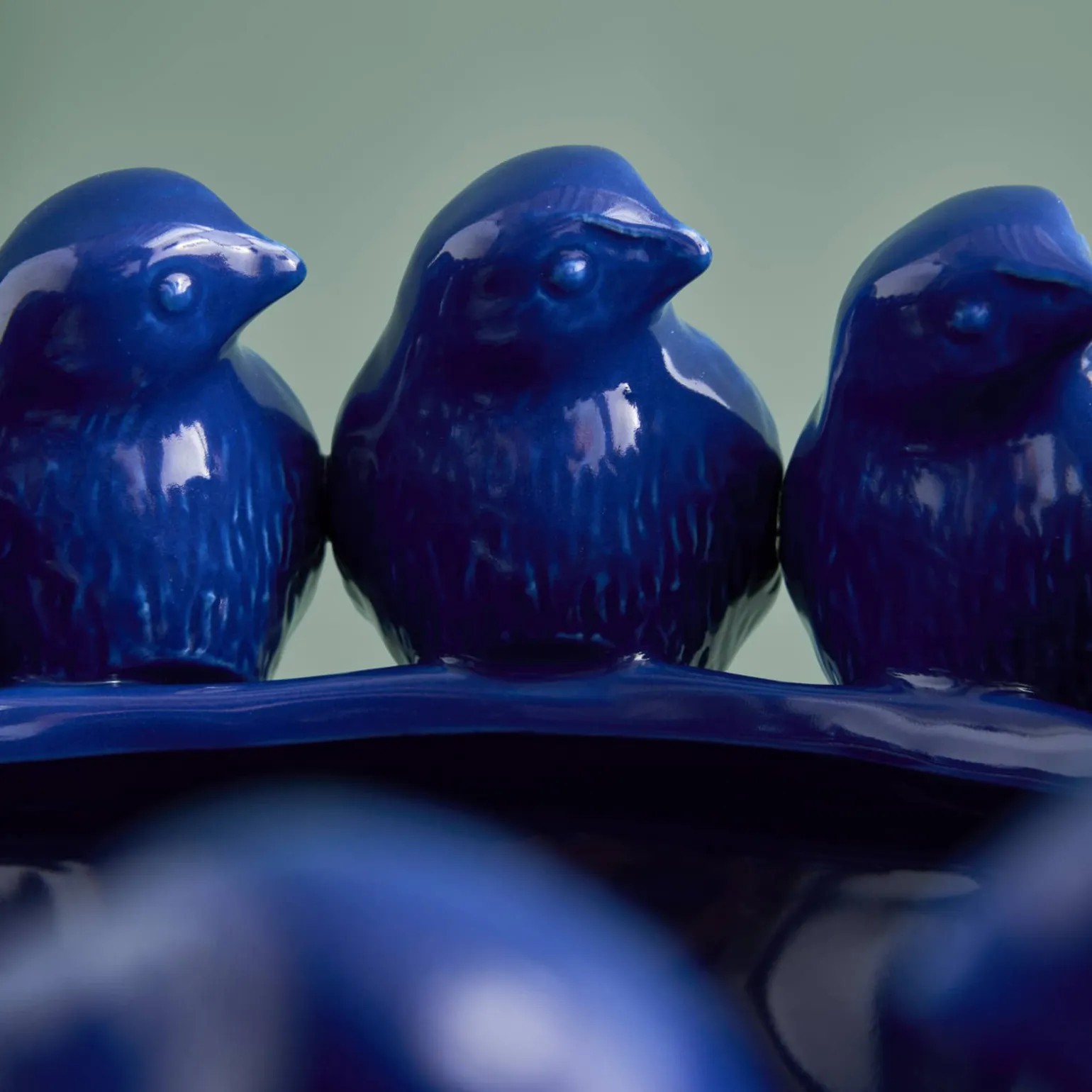 Bol avec des oiseaux Birds, bleu