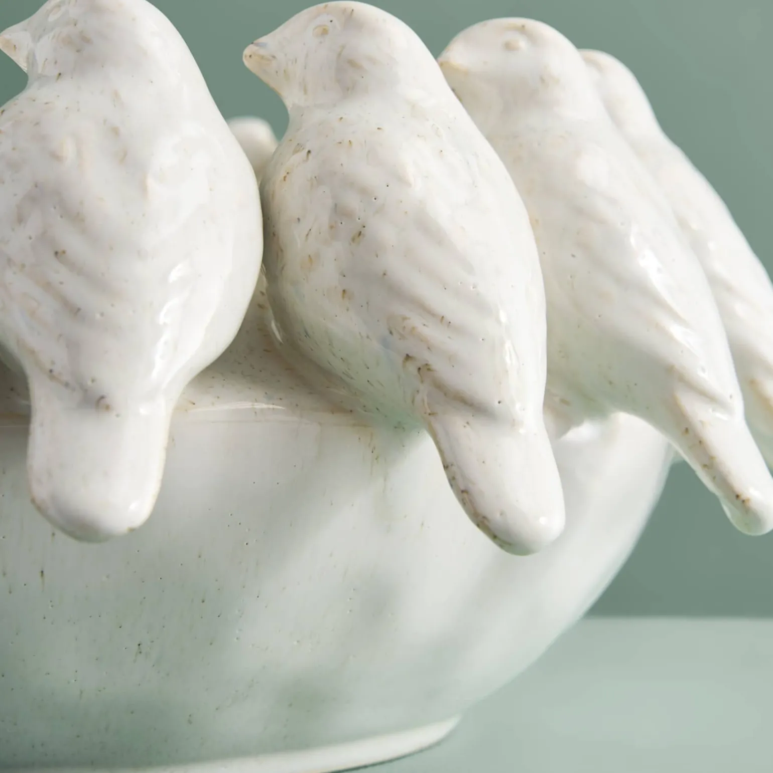 Bol avec des oiseaux Birds, blanc