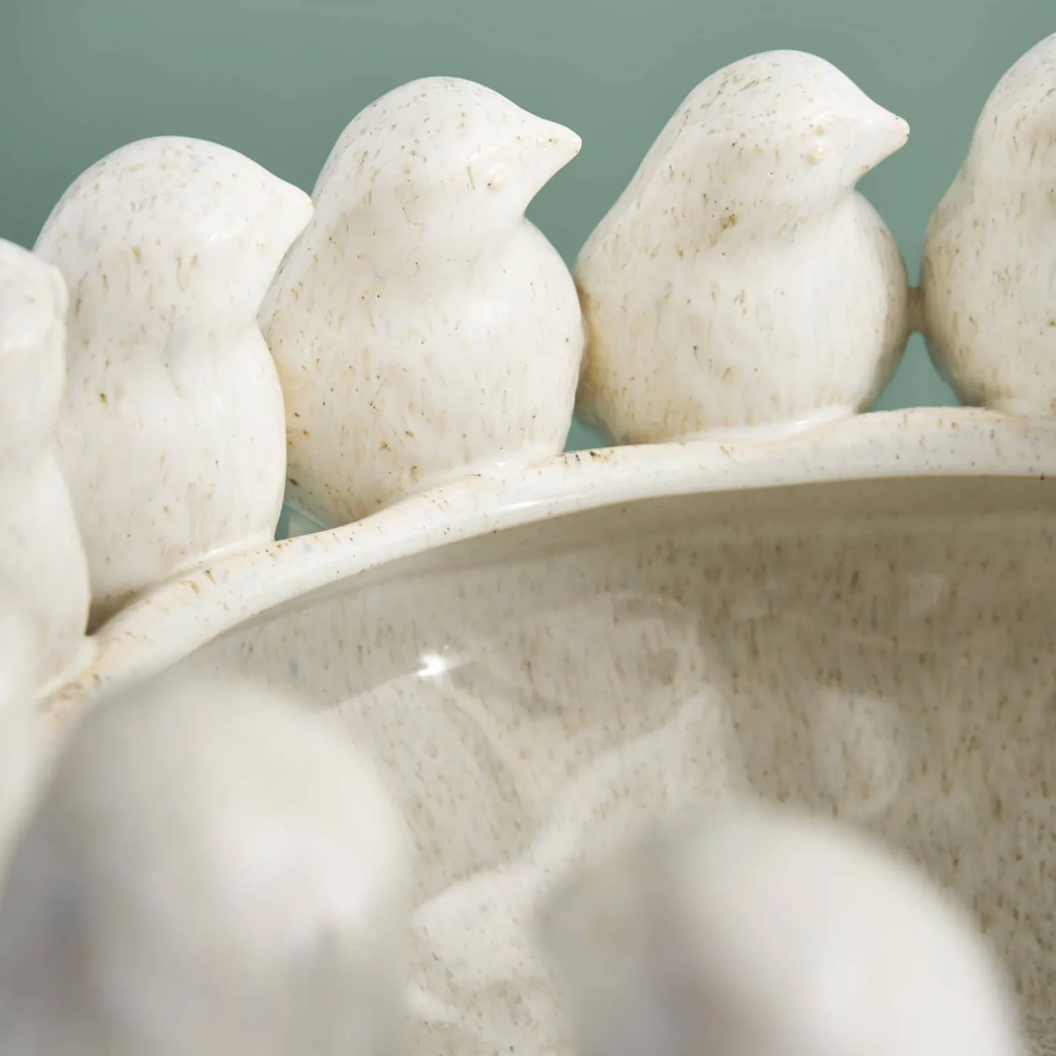 Bol avec des oiseaux Birds, blanc