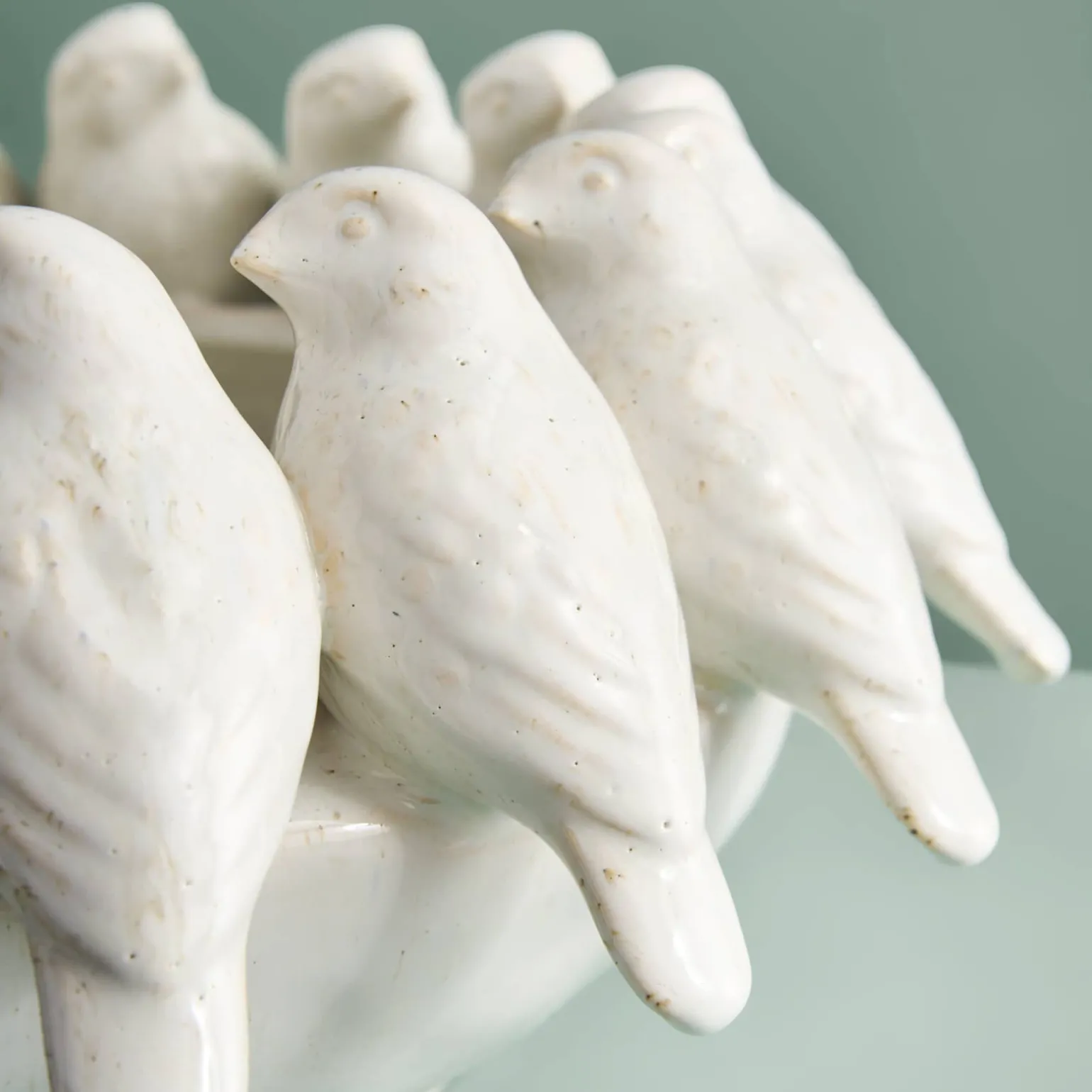 Bol avec des oiseaux Birds, blanc