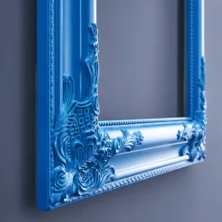 Cadre baroque, bleu