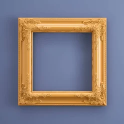 Cadre baroque, orange