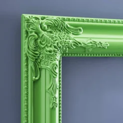 Cadre baroque, vert
