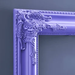 Cadre baroque, violet