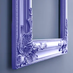 Cadre baroque, violet