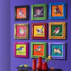 Cadre baroque, violet