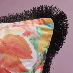 Coussin à franges Aquarell
