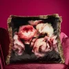 Coussin en velours fleurs Dutch Flowers