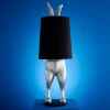 Lampadaire lapin Hidind Rabbit, argent/noir