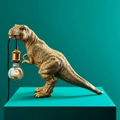 Lampe à poser dinosaure Rexy, or