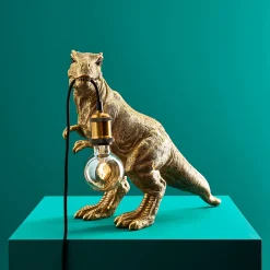 Lampe à poser dinosaure Rexy, or