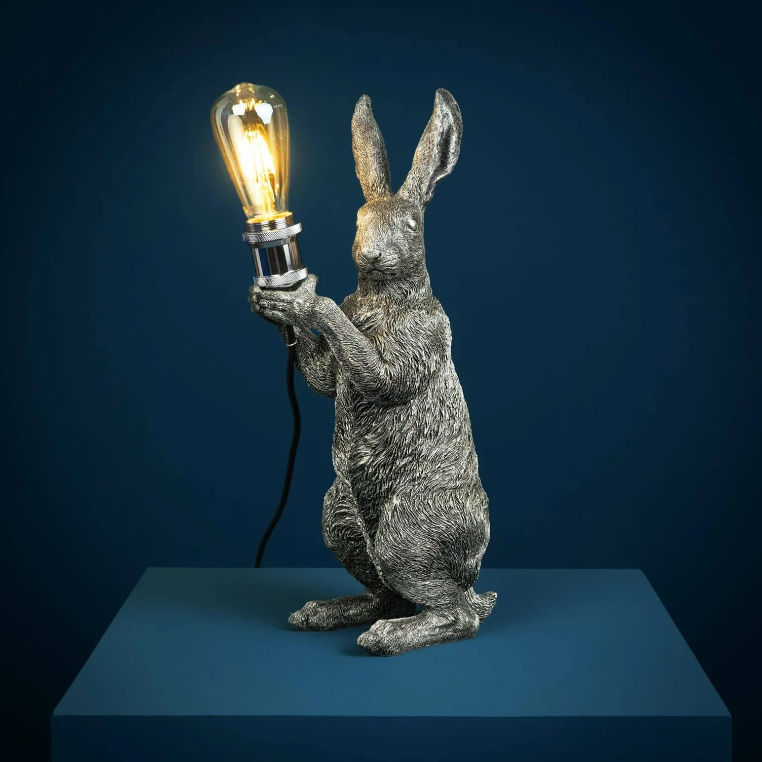 Lampe de table lapin Meister Lampe, argent