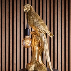 Lampe de table perroquet Timmy, or