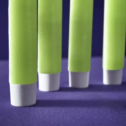 Lot de 4 bougies bâtons LED, vert