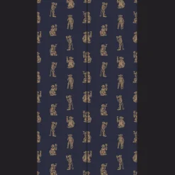 Papier peint singe Cocktail Monkeys, bleu