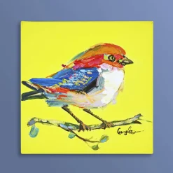 Peinture Birdy, jaune fluo