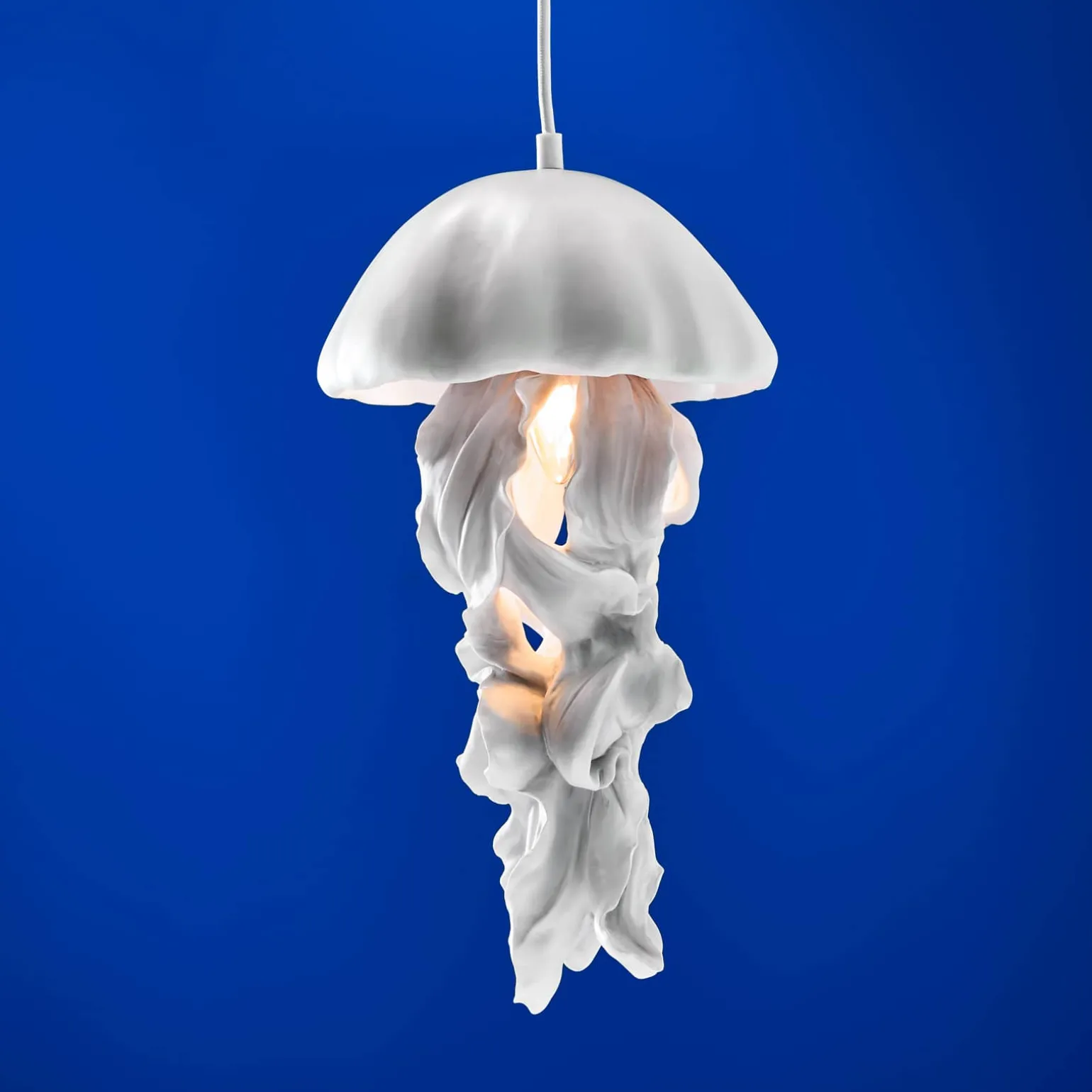 Plafonnier méduse Ava, blanc