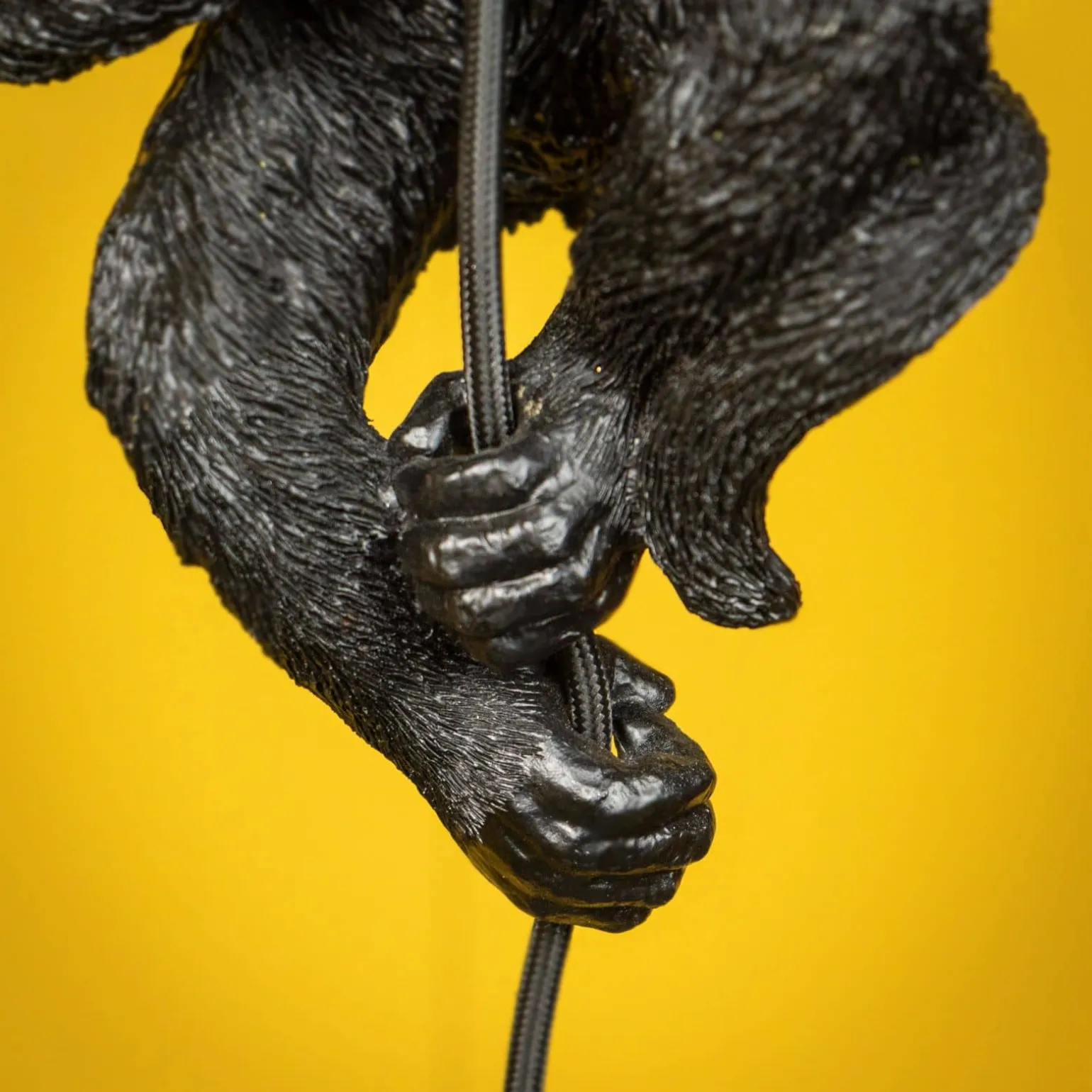 plafonnier singe Chip, noir
