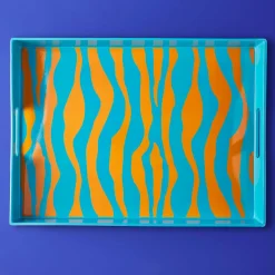 Plateau Zèbre, turquoise-orange