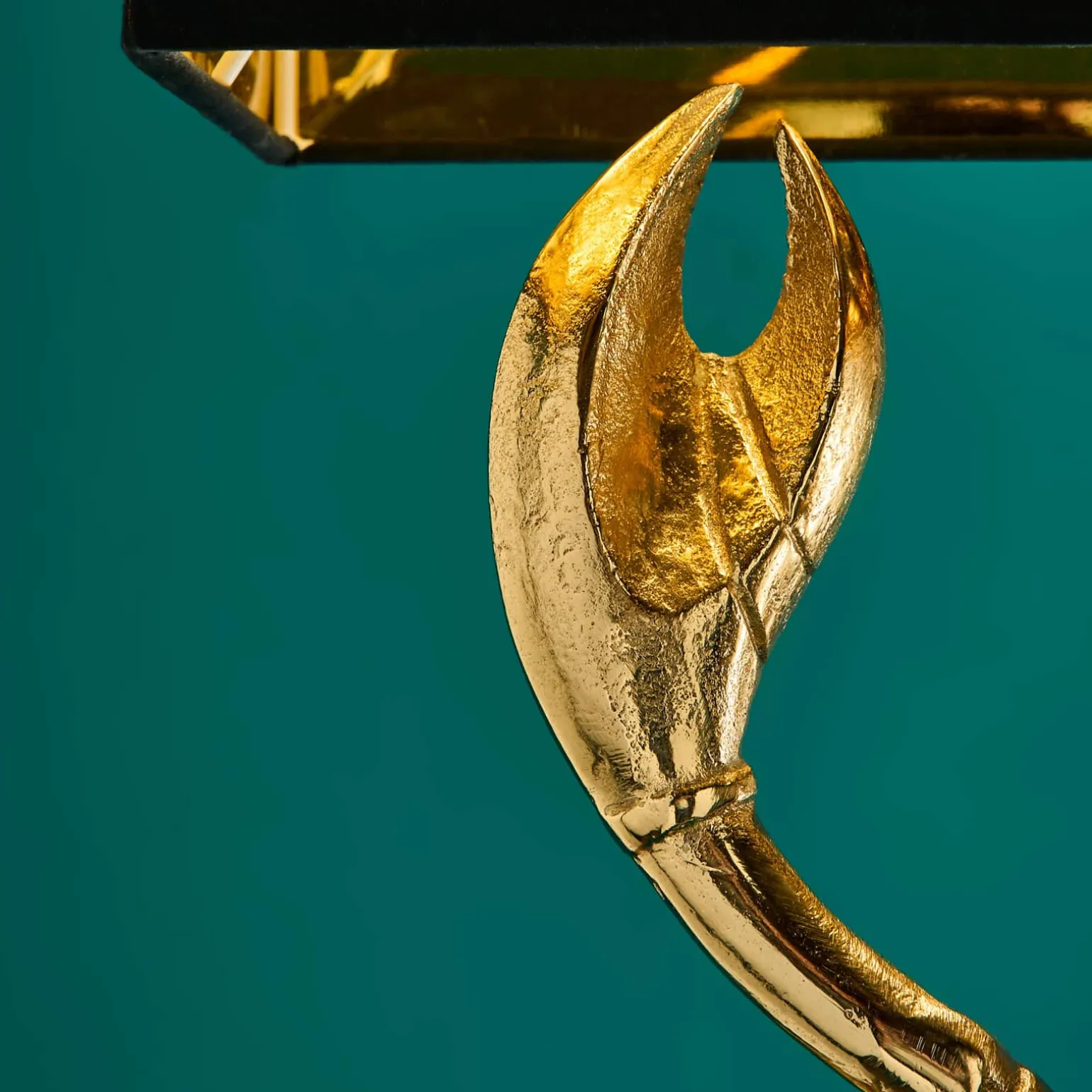 Premium Lampe de table métallique Homard Lobster, or