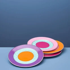 Set de 4 assiettes à dessert Fancy Colors