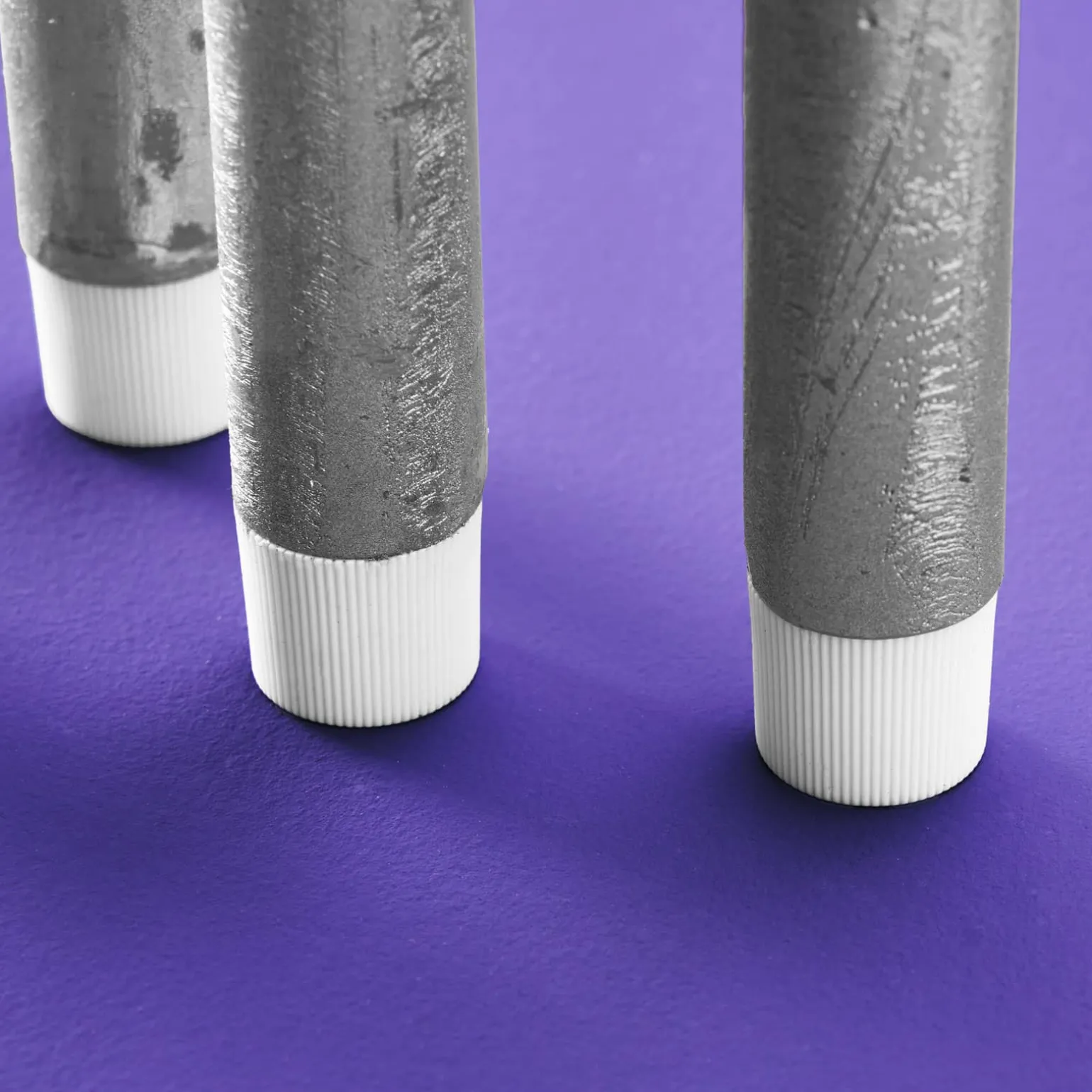 Set de 4 bougies LED, argent