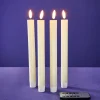 Set de 4 bougies LED, beige