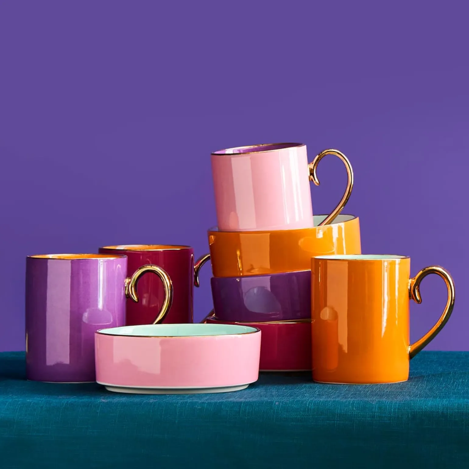 Set de 4 gobelets Fancy Colors