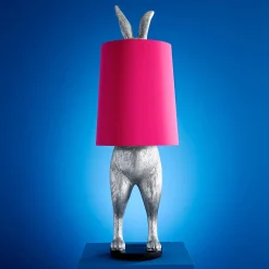 Stehleuchte Hase Hiding Rabbit®, magenta-silber