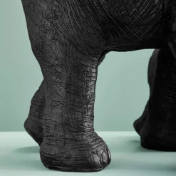 Table d'appoint Elephants Mali & Kisha, noire