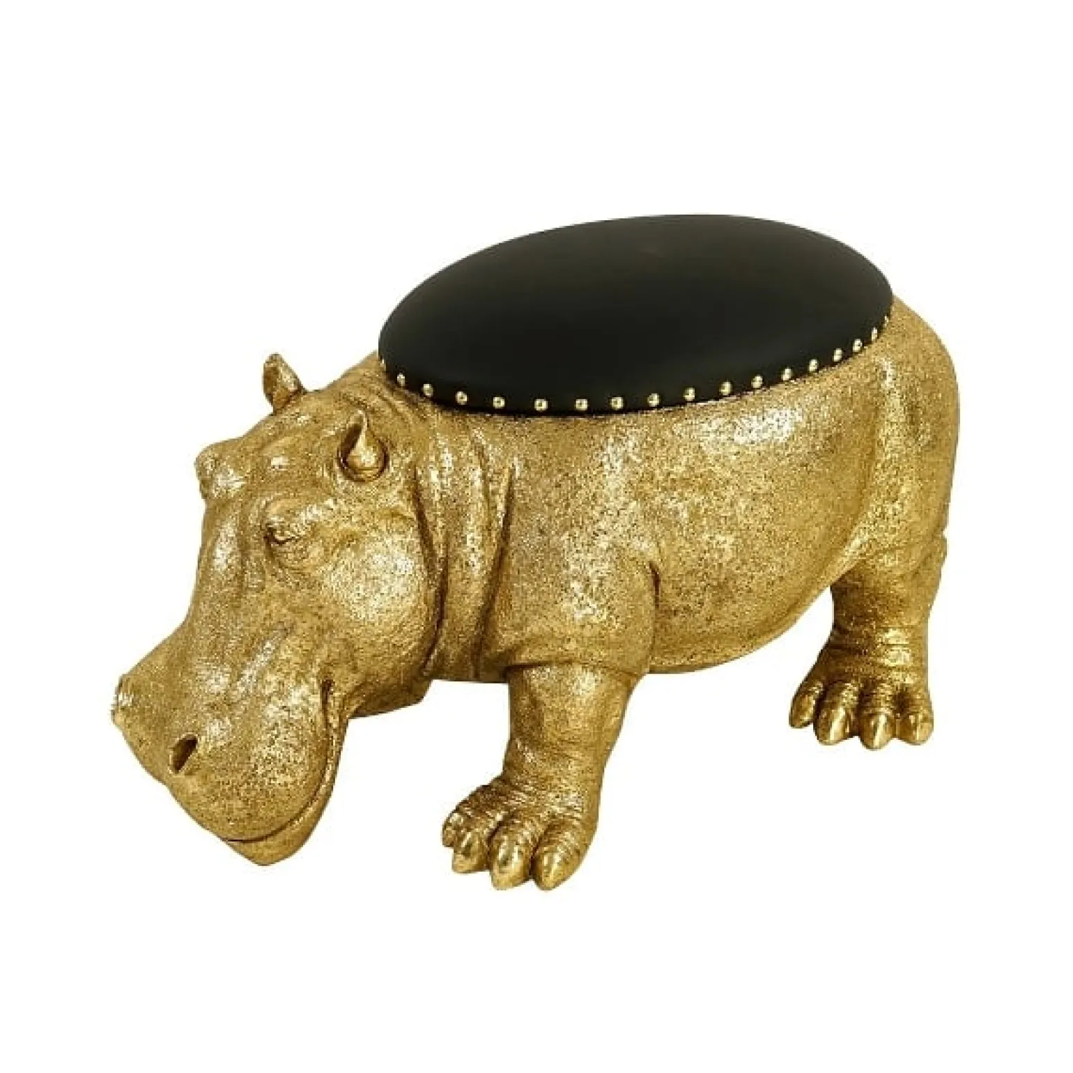 Tabouret hippopotame Patty Potamus, or