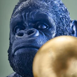 Tirelire Gorilla Rocky, bleu-or