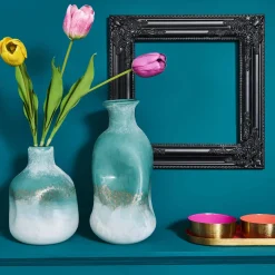 Vase Alea II, turquoise
