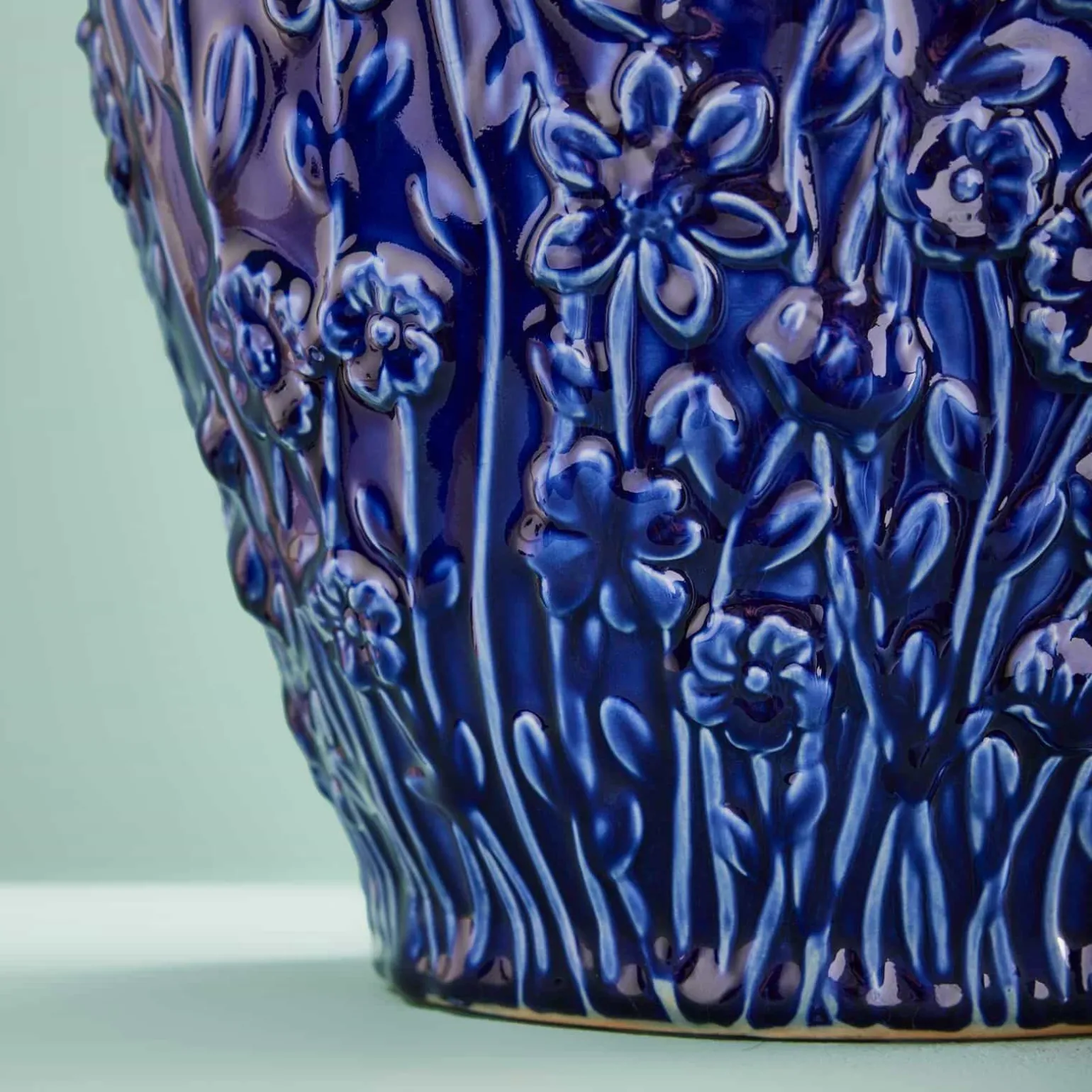 Vase avec fleurs Primavera, bleu