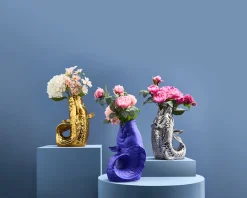 XXL Vase Poisson Blubb, or brillant